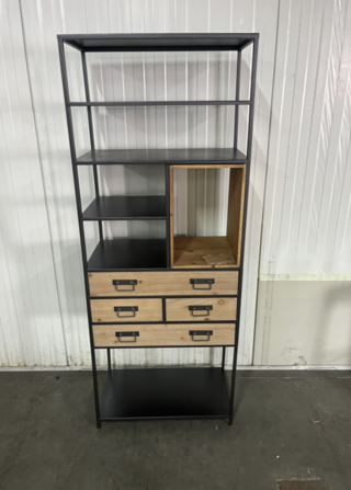 Wandkast Van Harte, Samuel, Grijs / Chroom